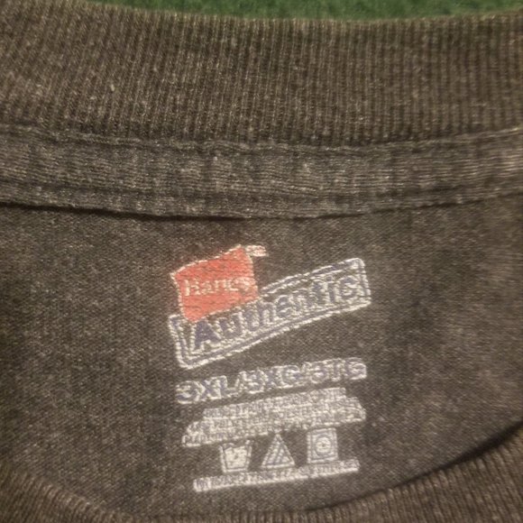 Hanes gray 3XL short sleeved shirt - Picture 3 of 3